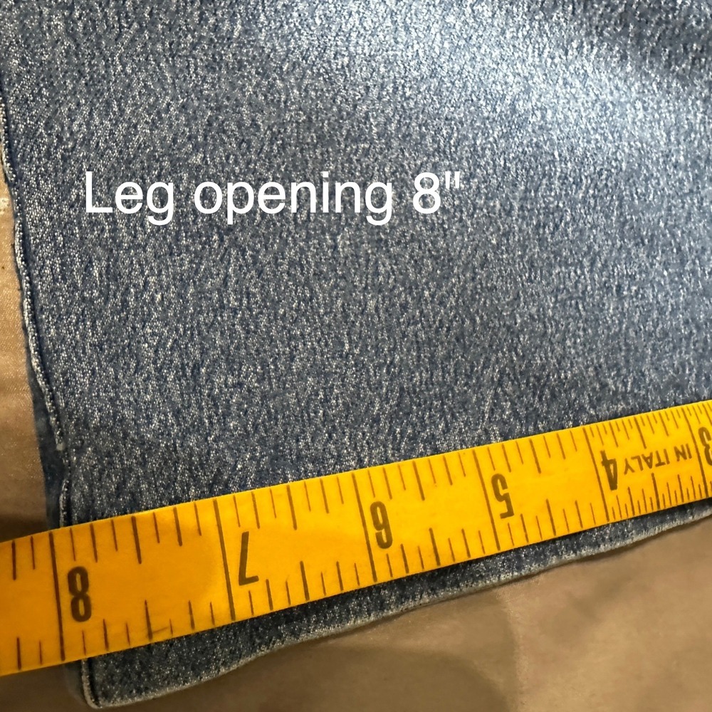 Vintage Vanilia Denim Jeans Womens 30" Waist High Rise Straight Leg Zip Pockets - Picture 16 of 16